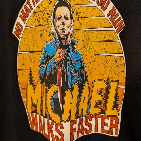 Gildan Halloween Michael Myers Spooky Season Costume Horror Film Fan - Size M - Picture 5 of 7